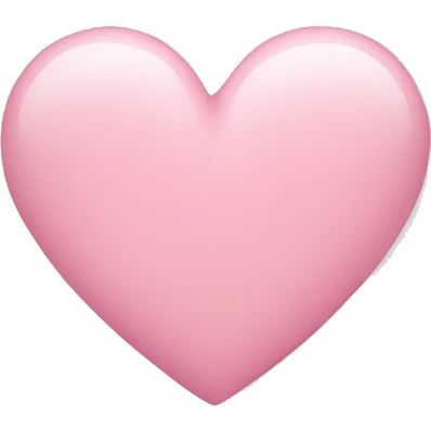 Light pink heart  emoji