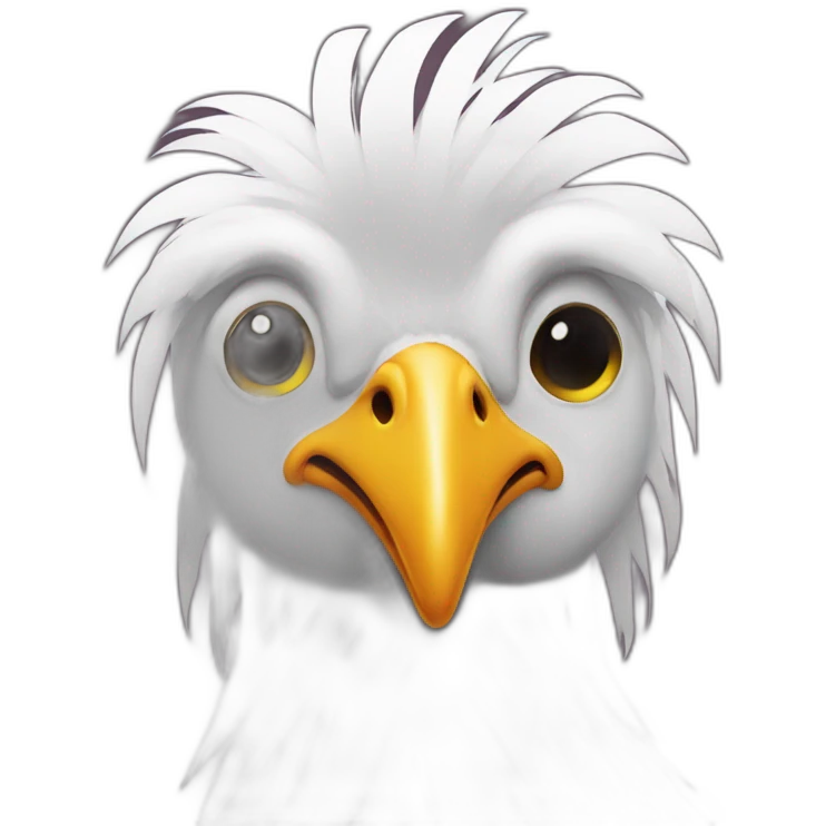 emo haired chicken emoji