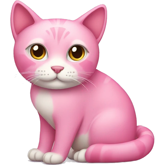 Pink cat emoji