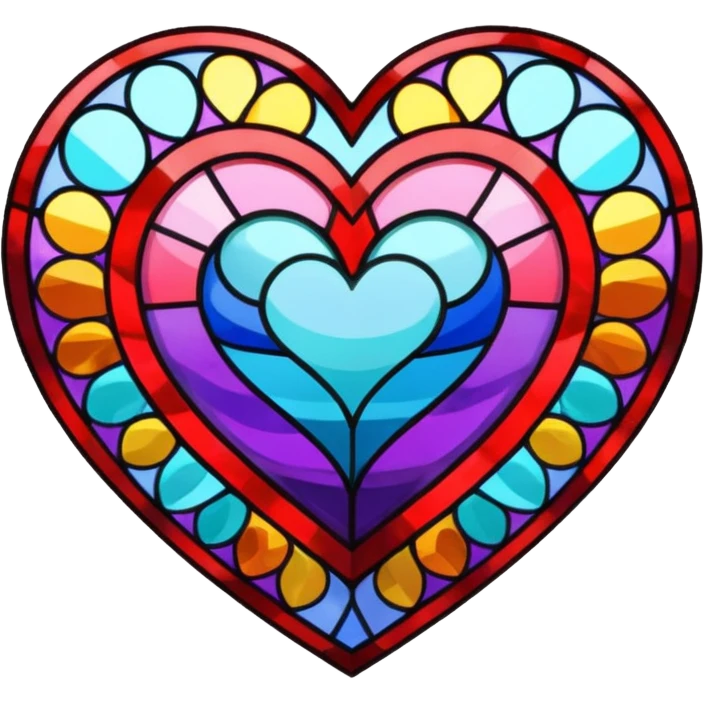 stained glass heart emoji
