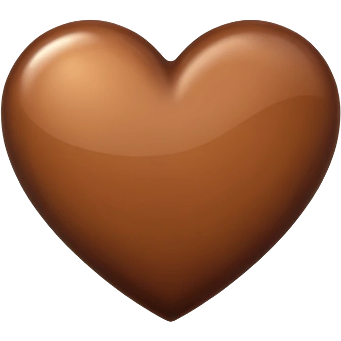 Kahverengi kalp emoji