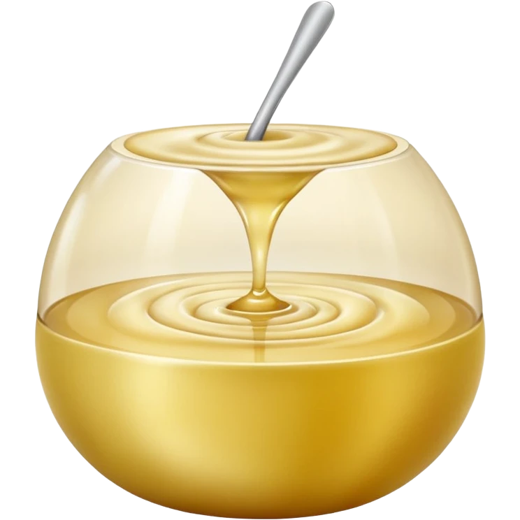 small swirl of apple compote, pale golden, smooth and puréed, soft sheen, domed with gentle ripples, no bowl spoon or fruit, apple emoji style, soft lighting, transparent background, emoji scale emoji