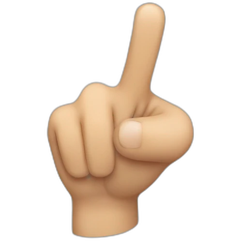 finger pointing at me emoji
