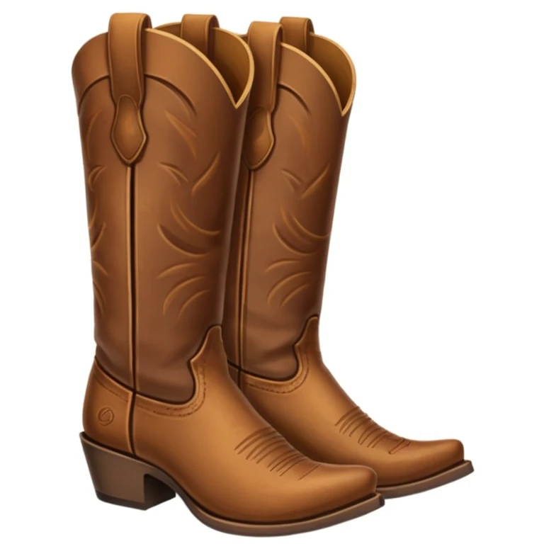 Cowboy boots emoji