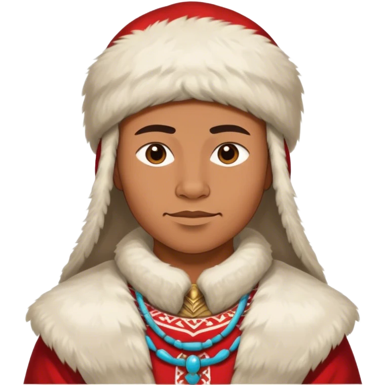 full scale standing  greenland citizen traditional outfit  emoji