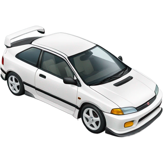Honda-Civic-EK9, white emoji