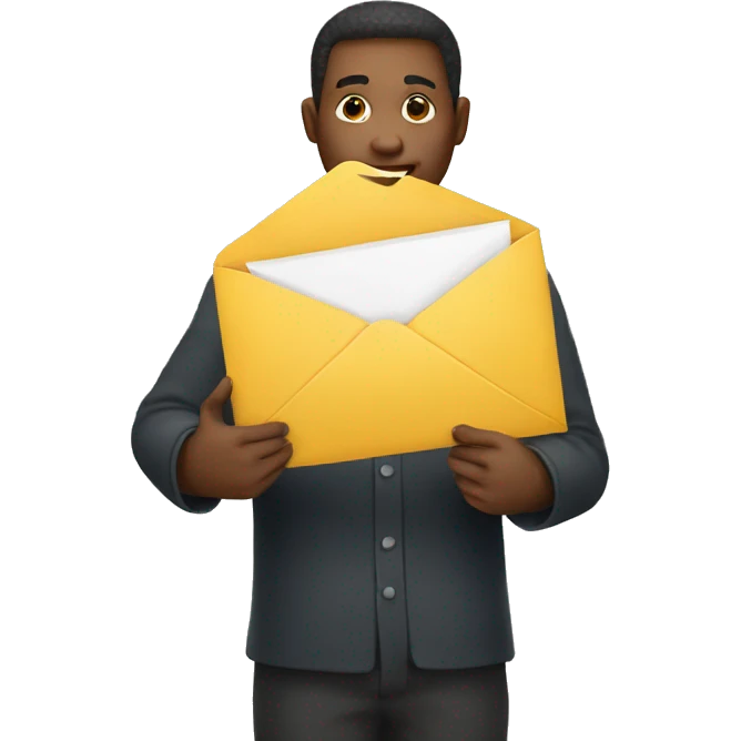 person holding envelope emoji