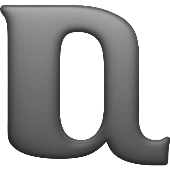 The letter U in normal text  emoji