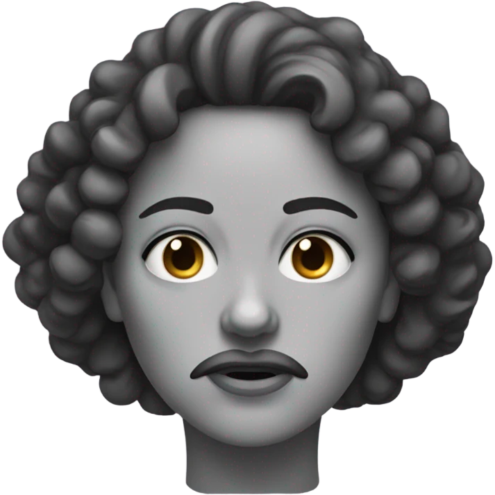 Women with a curly mustache and this face 😩 emoji