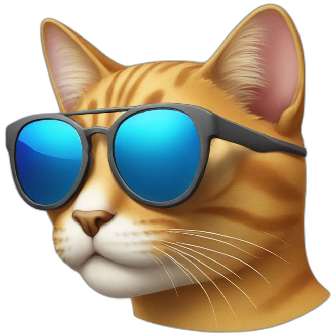 Cat with sunglasses emoji