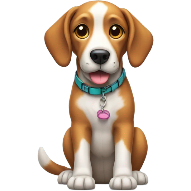 Dog wearing shoes emoji