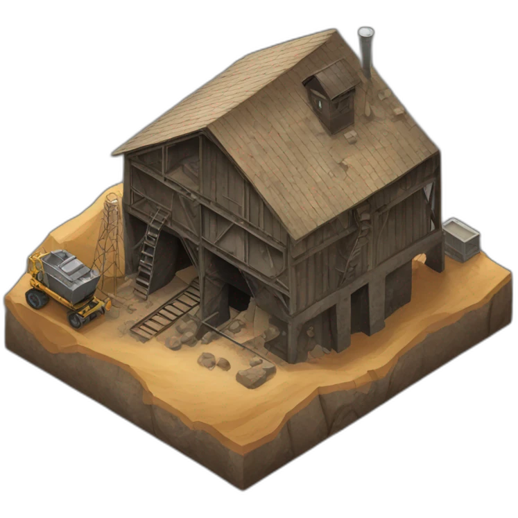 mine shaft/Mining Building house emoji