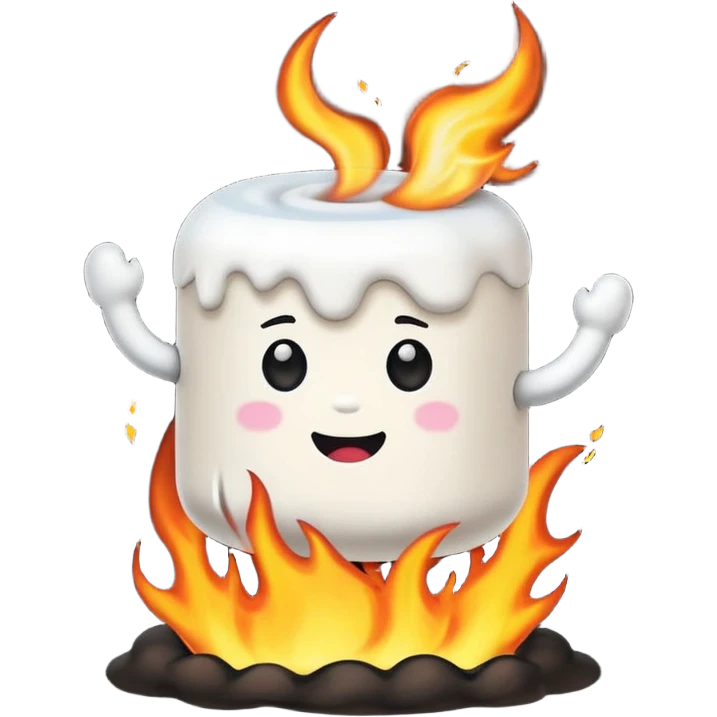 Tornado chasing a bunnt emoji