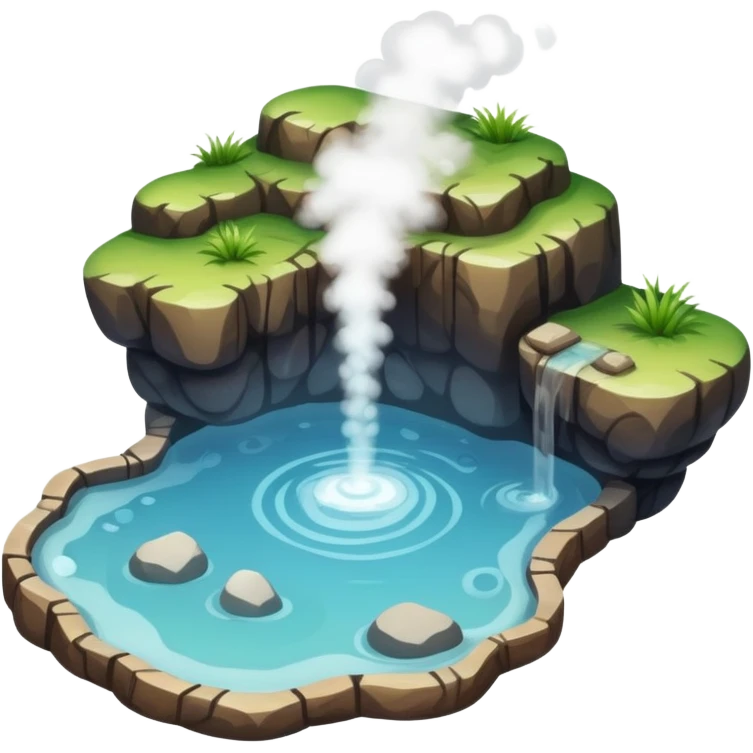 hot springs bubbling emoji