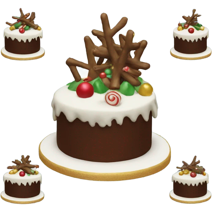 Buche de Noel cake emoji