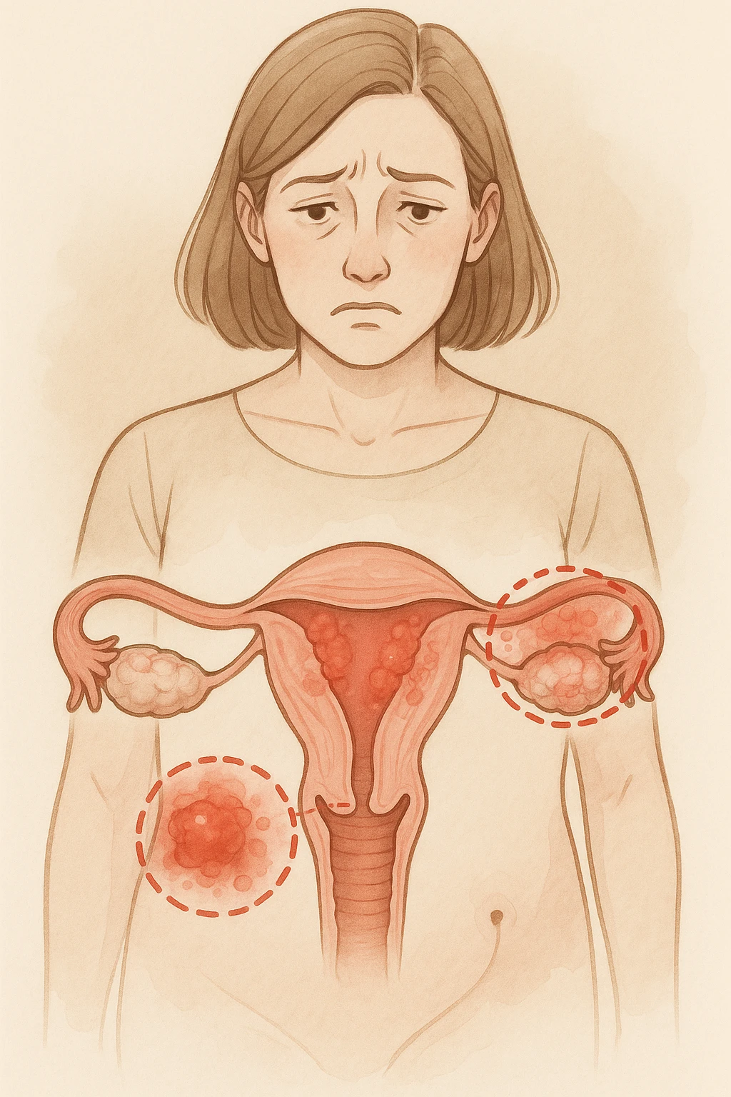 donna con infiammazione cronica con rischio di aborto spontaneo emoji