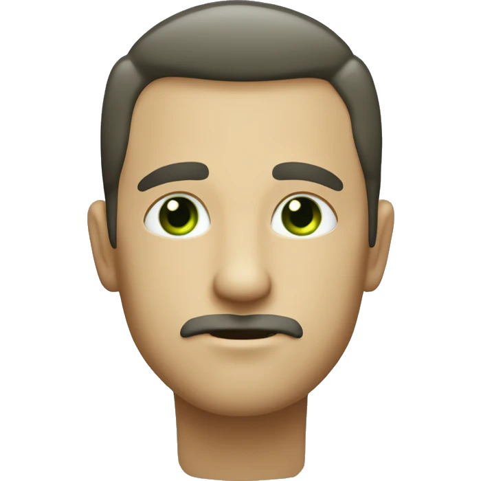 Hombre con Ojos verdes pelo rubio oscuro piel blanca emoji