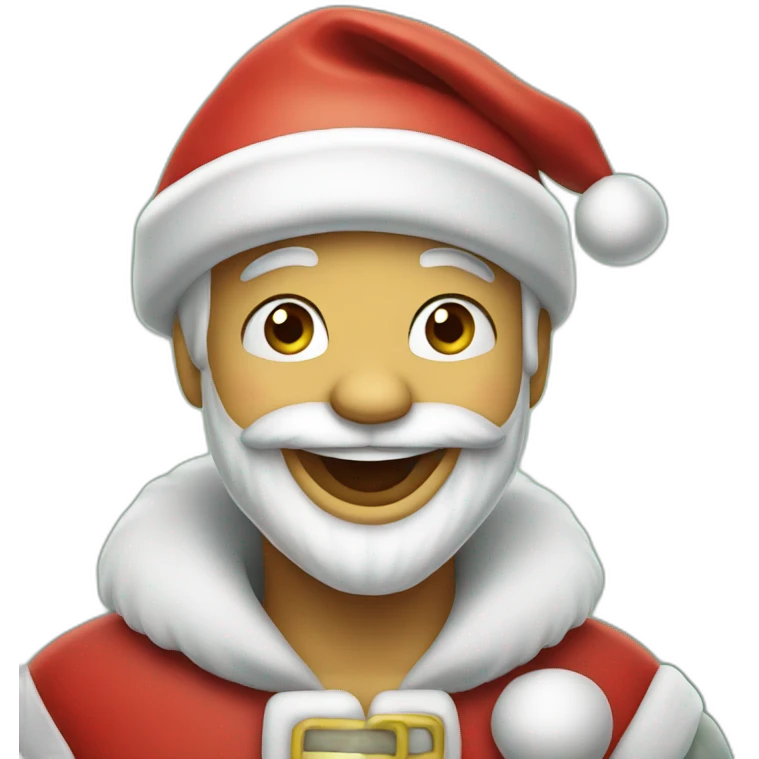 happy santa claus emoji