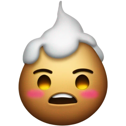 Turd with halo emoji