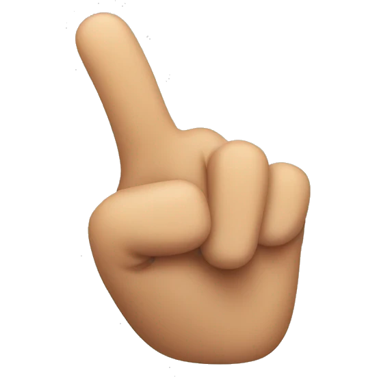 finger gun pointing up emoji