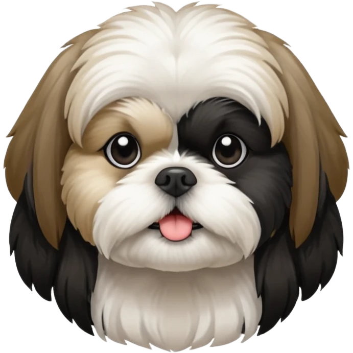 Black and white shih tzu

 emoji