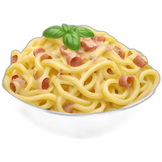 bowl of carbonara pasta  emoji