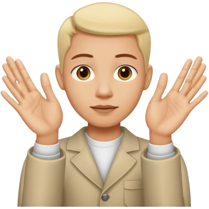 Manos con el dedo del medio y el anular cursados emoji