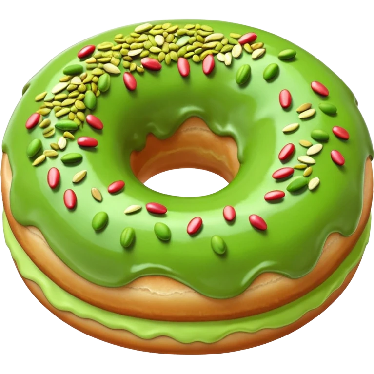 donuts green pistachios topping emoji