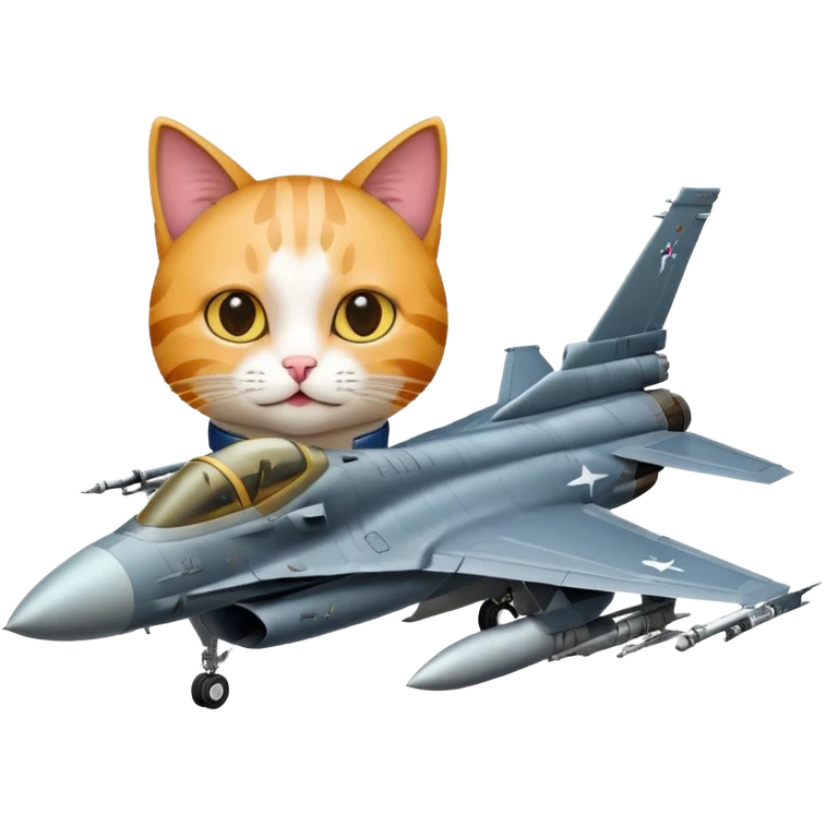 Katze mit f16 emoji