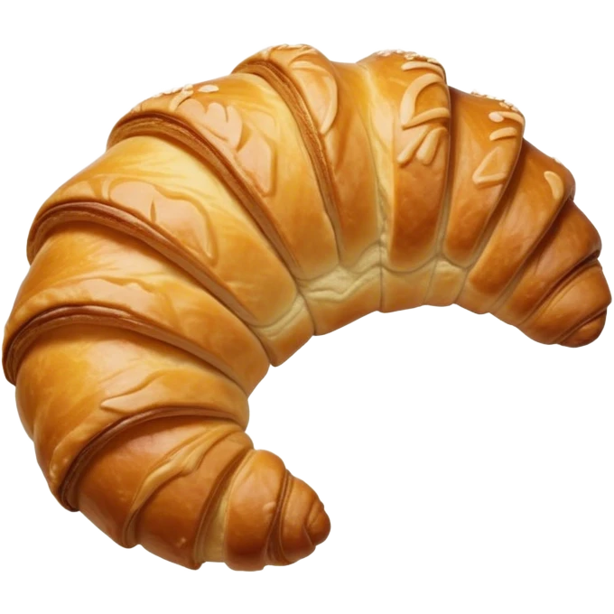 Cinematic Realistic Rustic French Croissant Pastry Emoji, depicted as a flaky, buttery crescent with delicate, layered textures and a slight, intentional char along the edges that imparts a rustic, artisanal charm. The golden, crispy exterior shows a hint of burnt nuance, rendered with warm, inviting lighting and exquisite detail to capture its time-honored, imperfect perfection. emoji
