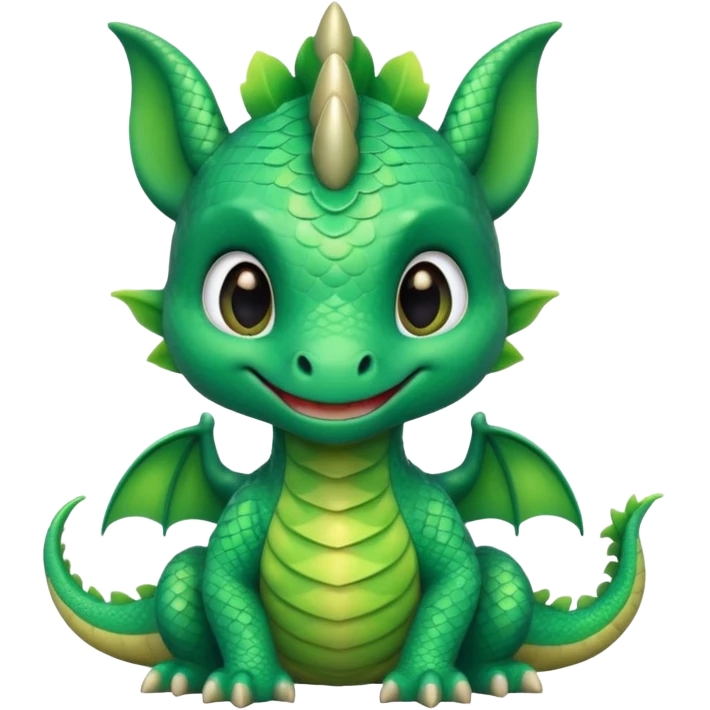 cute little baby kawaii dragon emoji