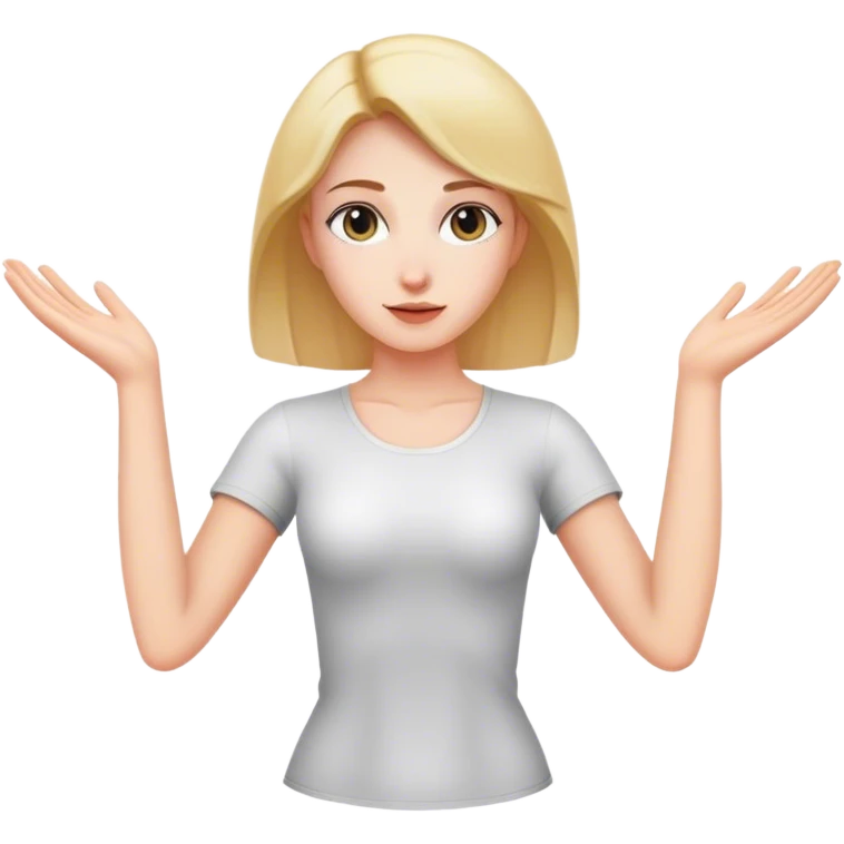 Woman t-pose emoji
