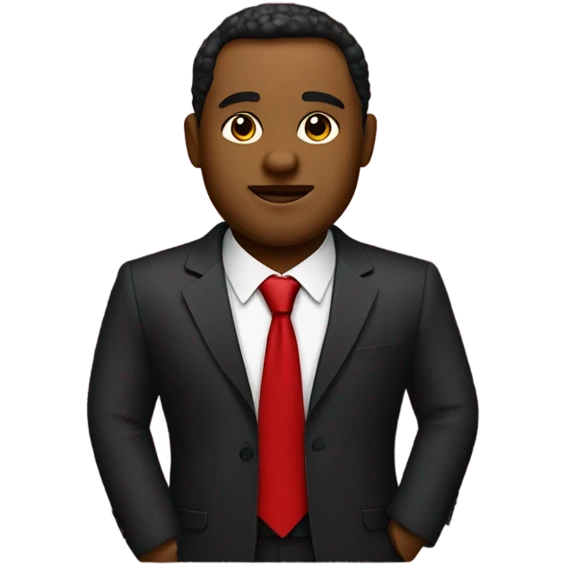 fat business man in red velvet suit emoji