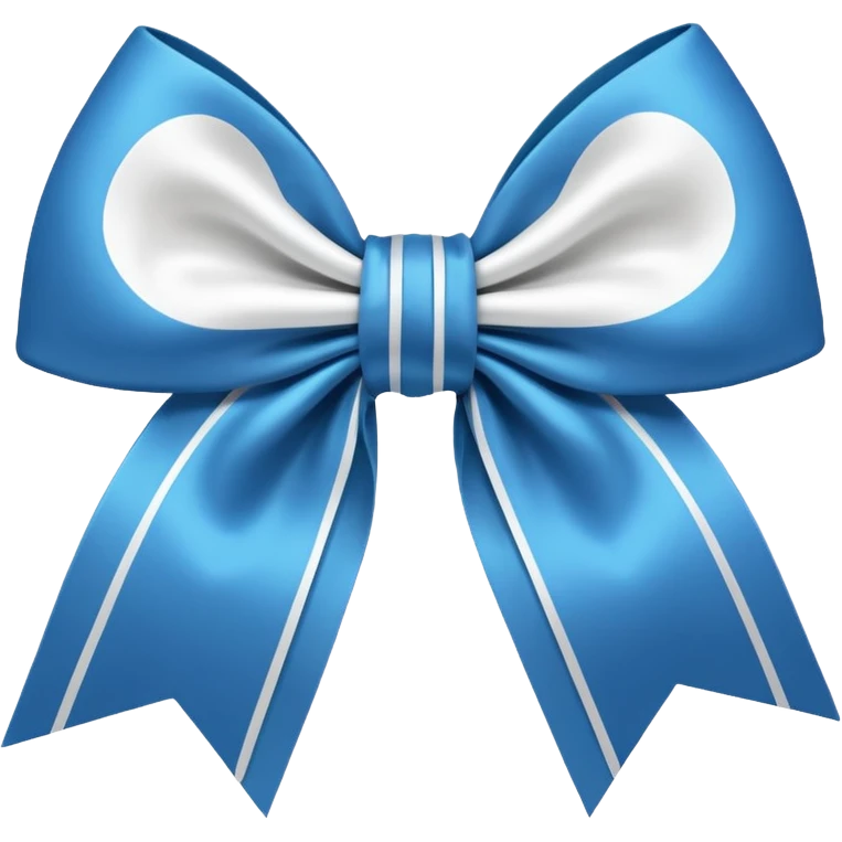 white cheer bow emoji