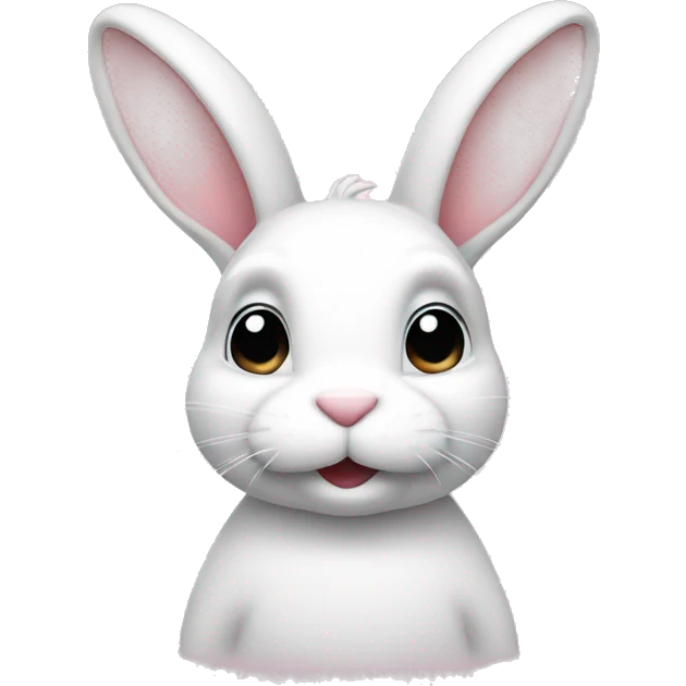 Bunny in white emoji
