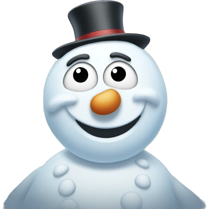 Frosty the snowman emoji