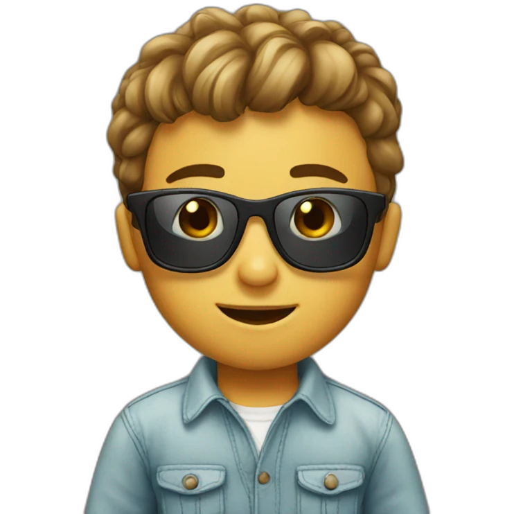 Boy smart and sunglasses  emoji