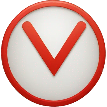 RED circle emoji