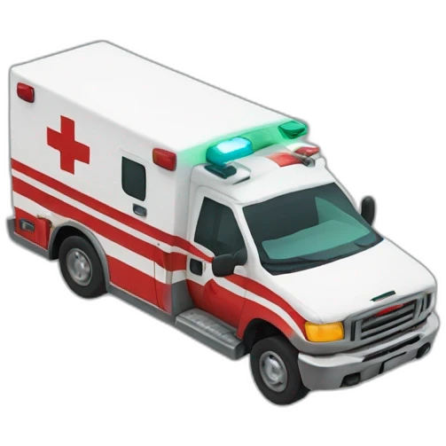 ambulance crashed emoji