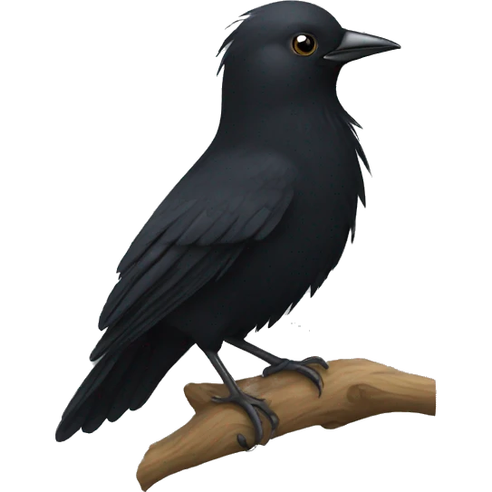 black bird emoji