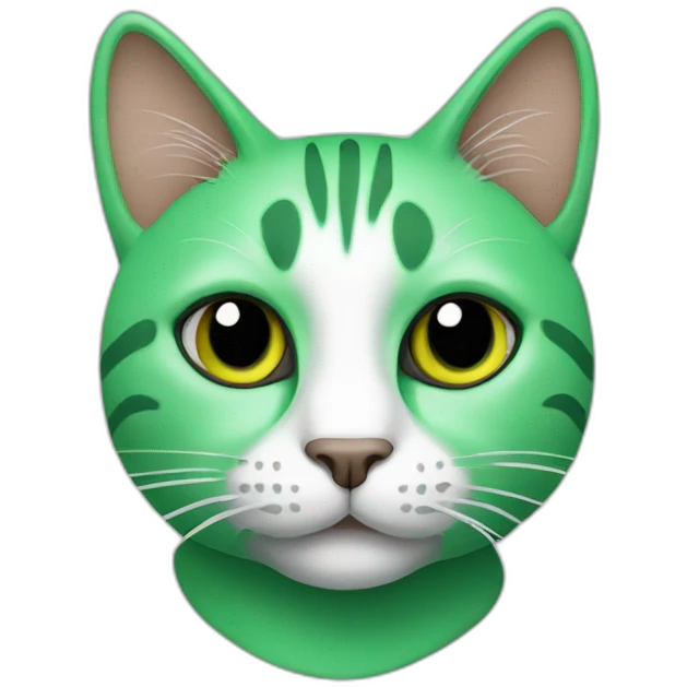 Cat-green emoji