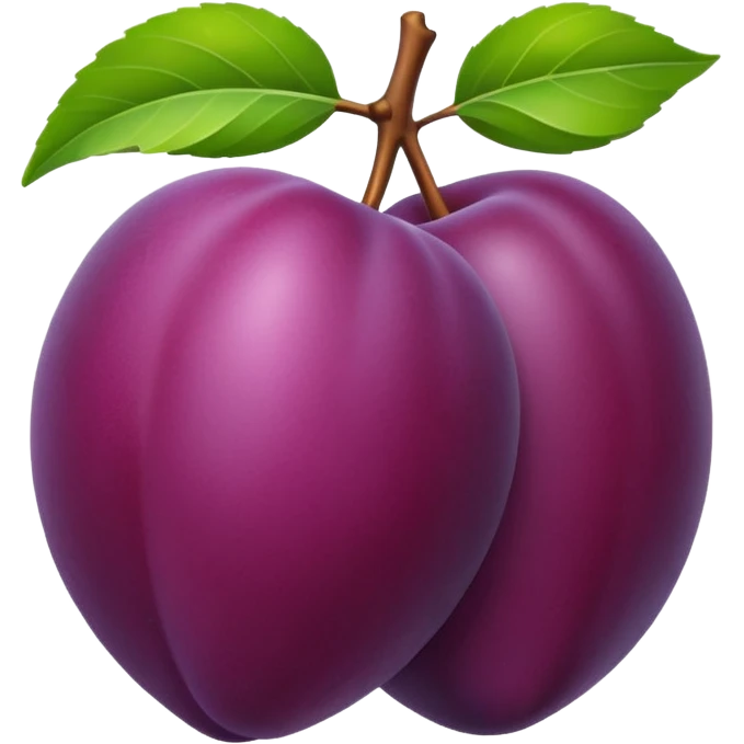 plum fruit emoji