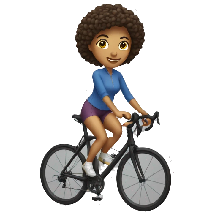 Mujer ciclista emoji