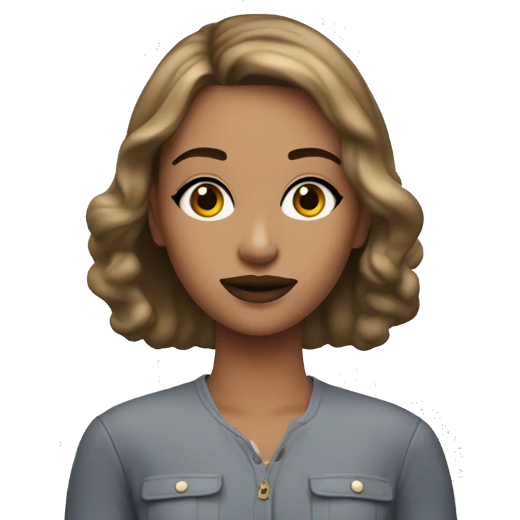 A girl with Chappell roan make up ￼ emoji