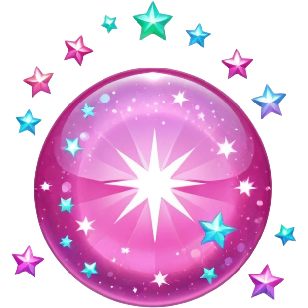 Pink sparkles emoji