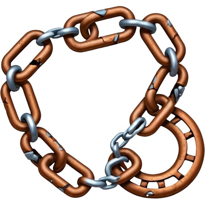 BROKEN chain emoji