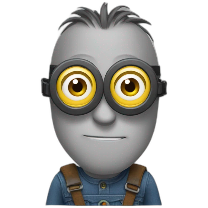 minion with patch on face emoji