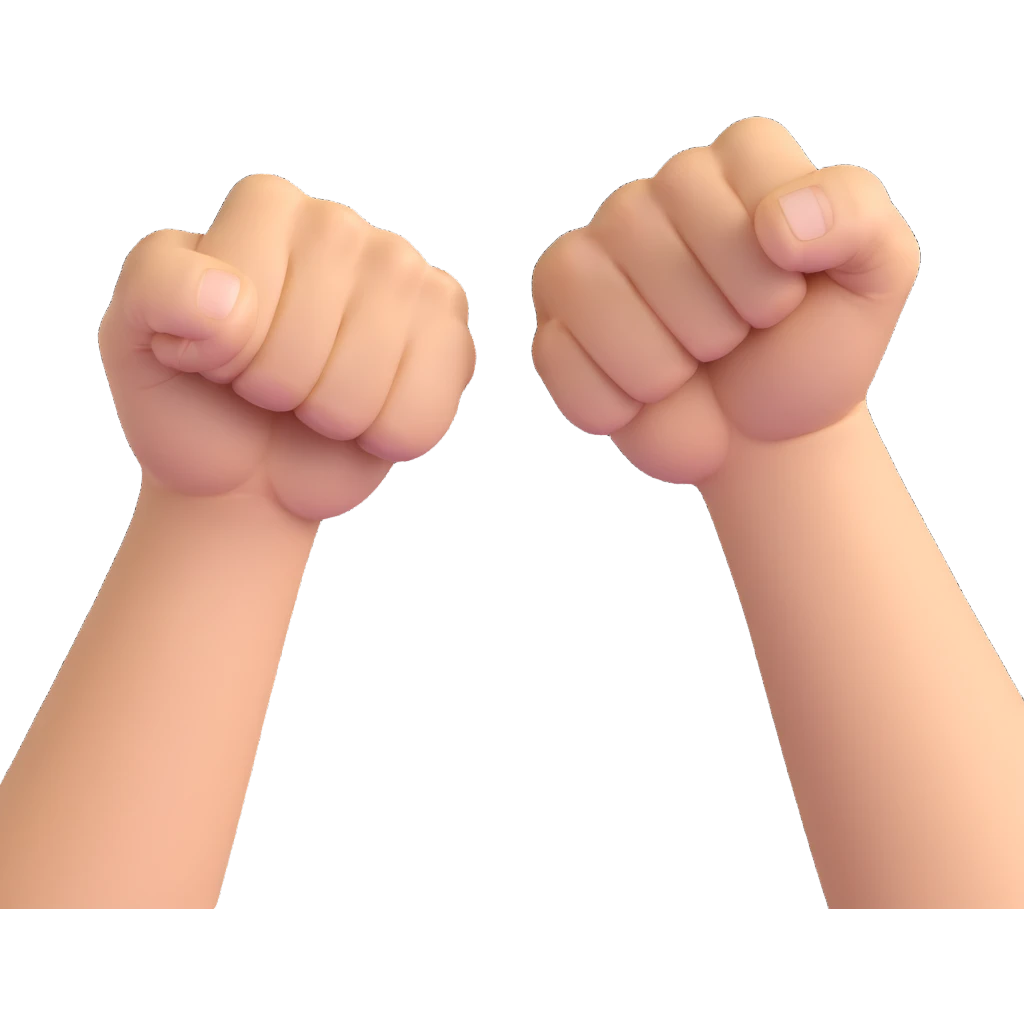 two fists doing a brofist emoji
