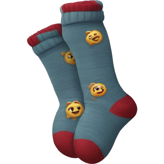 Cozy socks  emoji