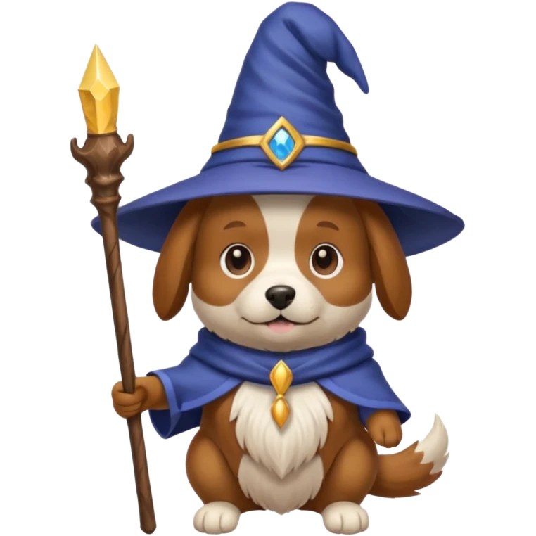 Dog wizard emoji
